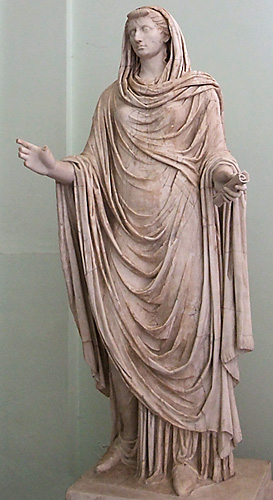 A "respectable" Roman woman with veil